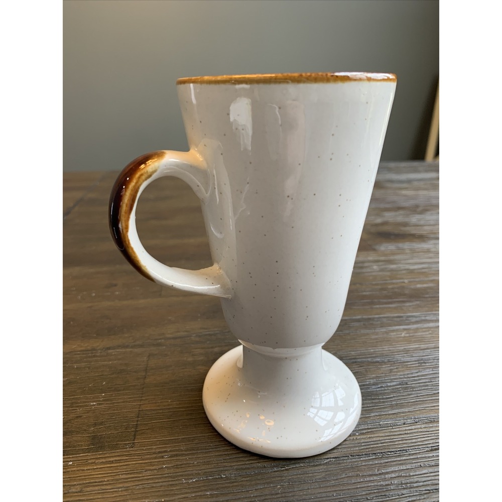 Vintage Las Vegas Rainbow Ceramic Coffee Tea Mug Pedestal Base Speckled Souvenir - Picture 3 of 5